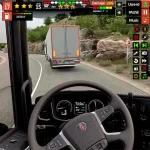 US Truck Driving Transport 3D